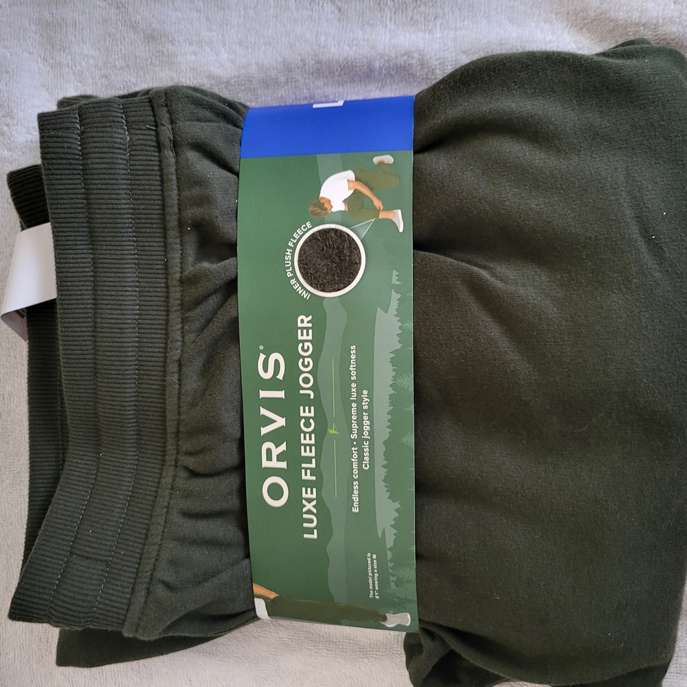 Orvis Luxe Fleece Jogger - Dark Green